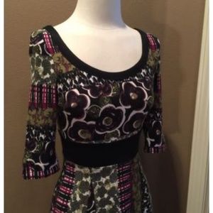 Hazel Multi-color Pattern Dress - EUC
